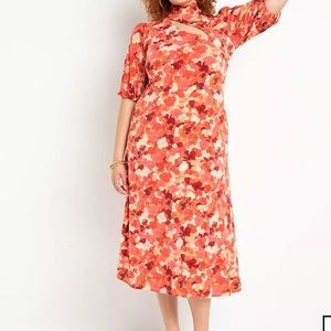 Puff Sleeve A-Line Dress